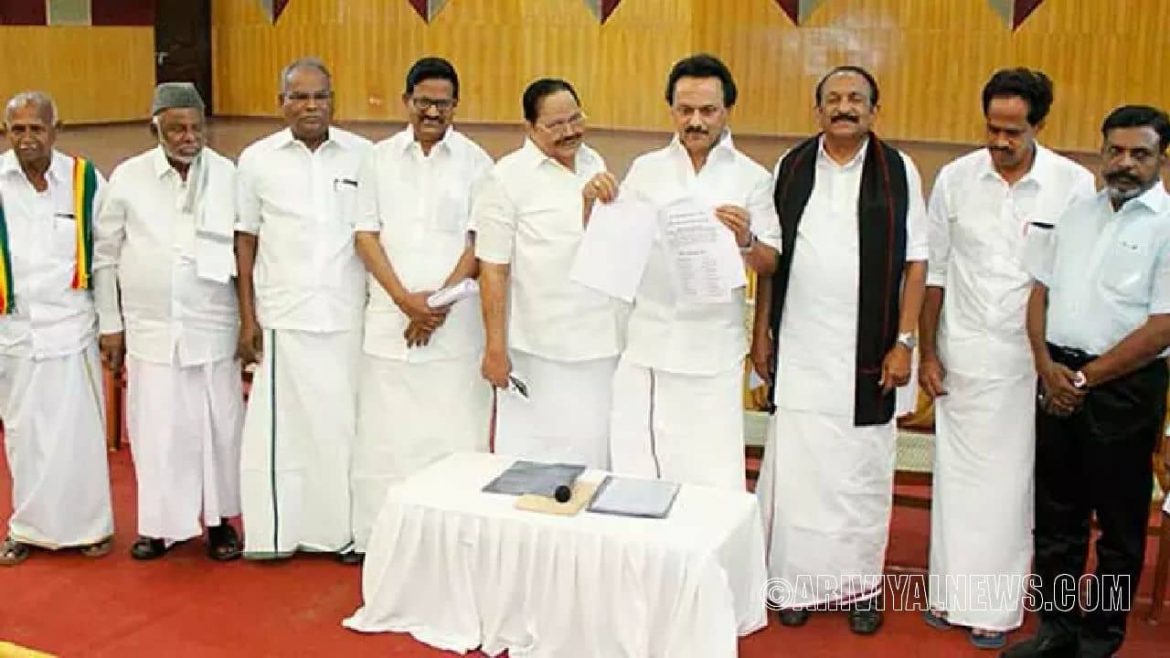 DMK alliance parties protest against the central government on September 20