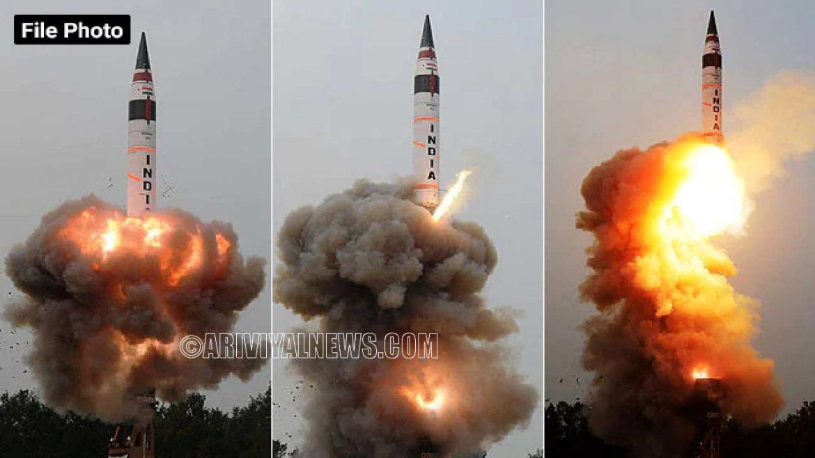 Agni V Ballistic Missile With 5,000 Km Range Successfully Tested!!!