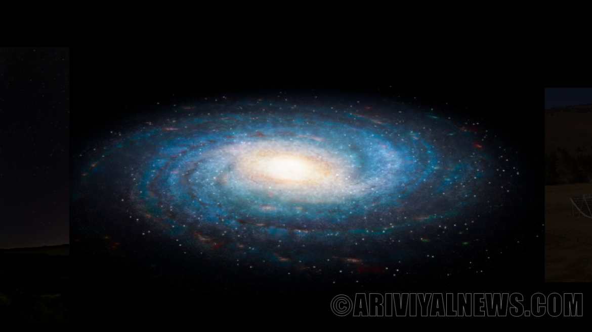 Radio bursts that eclipse galaxies