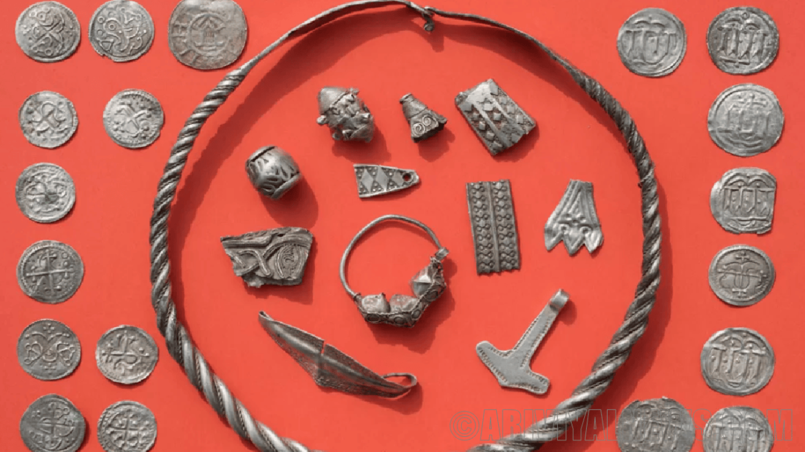 Discovered viking treasure Discovered viking treasure