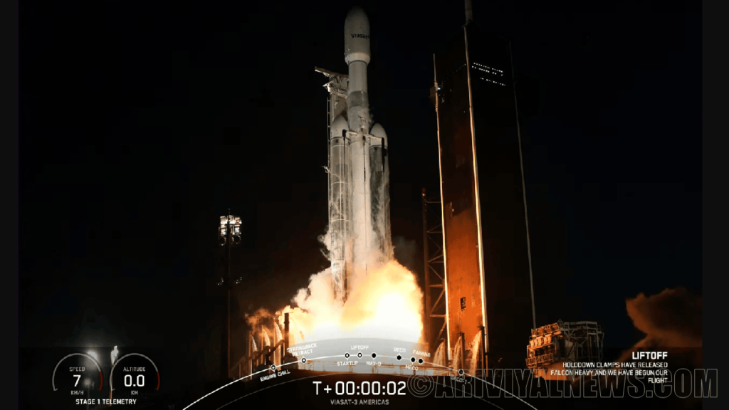 SpaceX launches 3 satellites