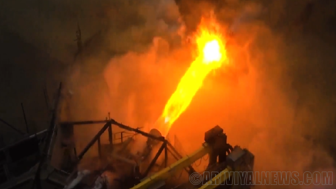 The starship launch pad exploded