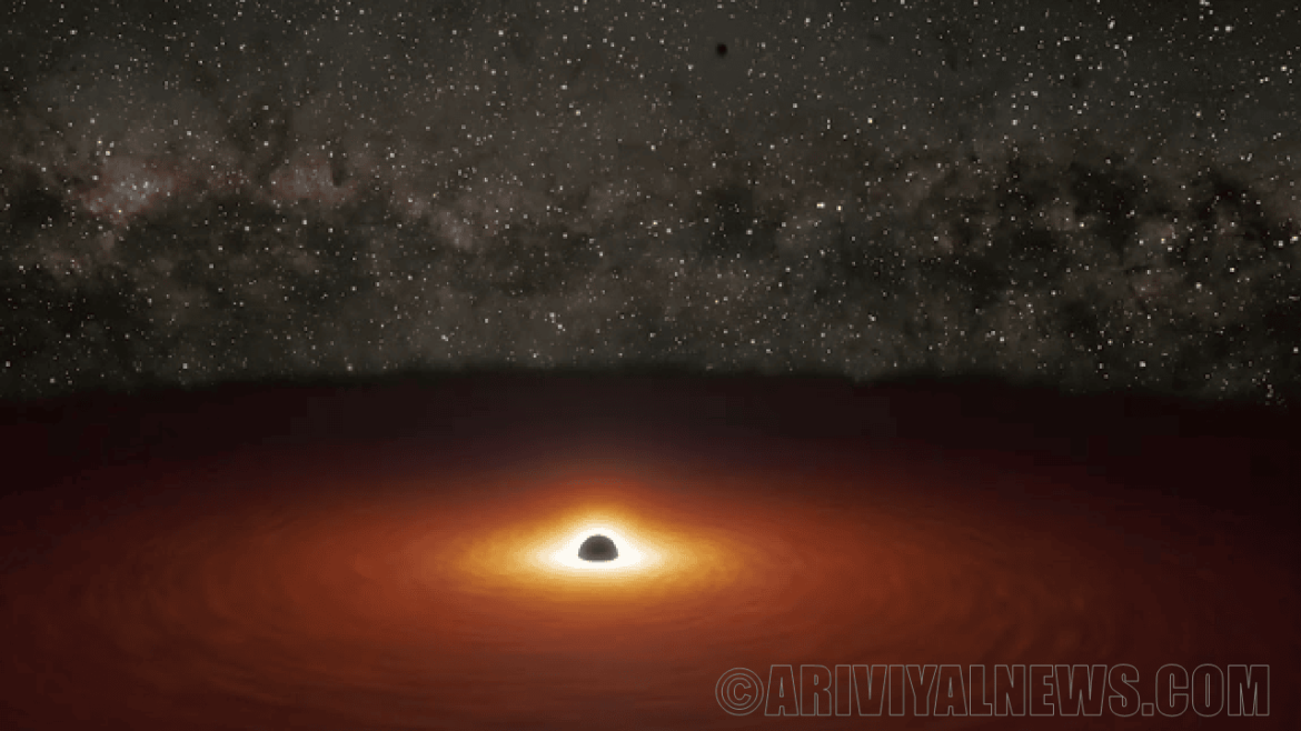 A supermassive black hole reveals a flash