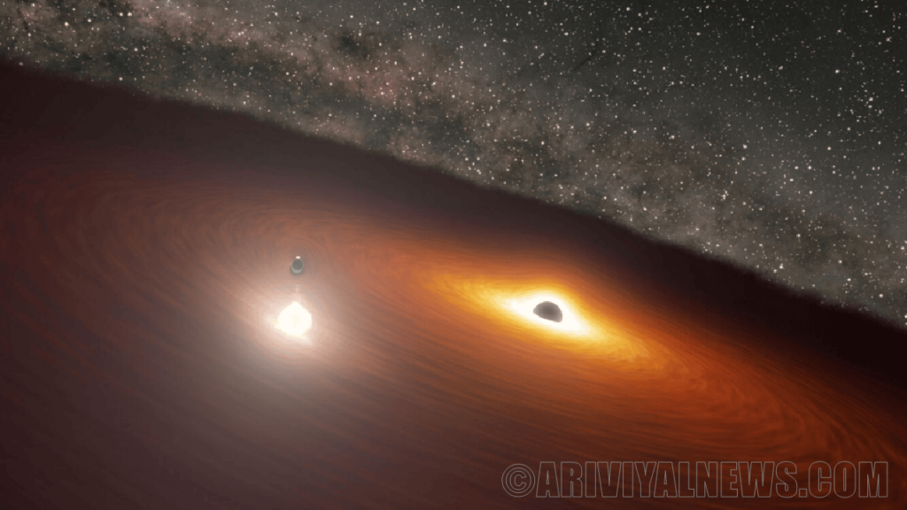 A supermassive black hole reveals a flash