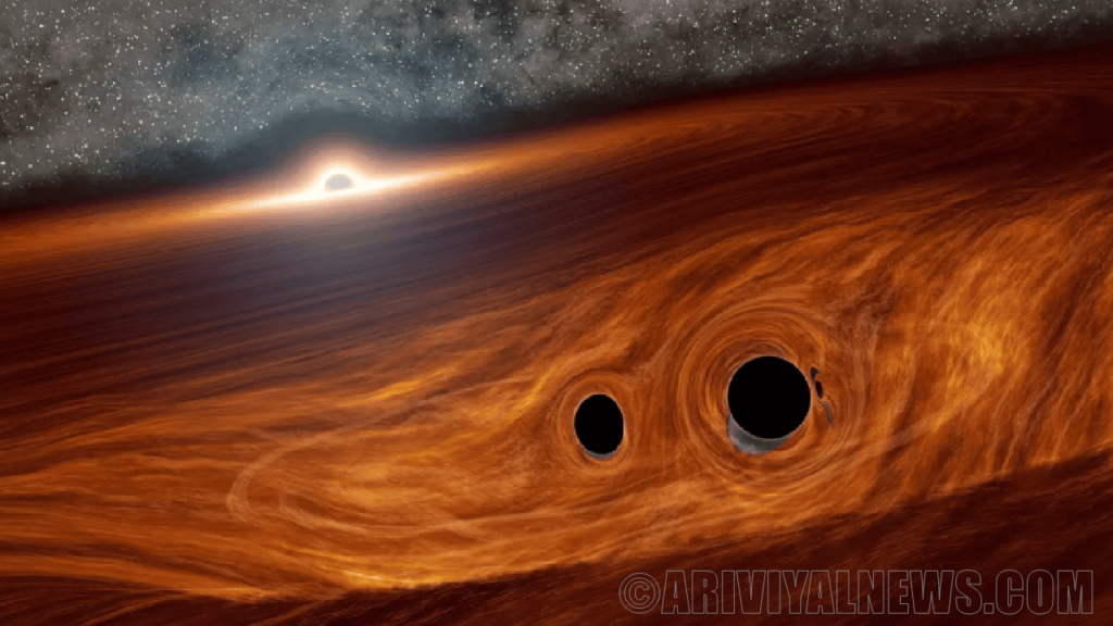 A supermassive black hole reveals a flash