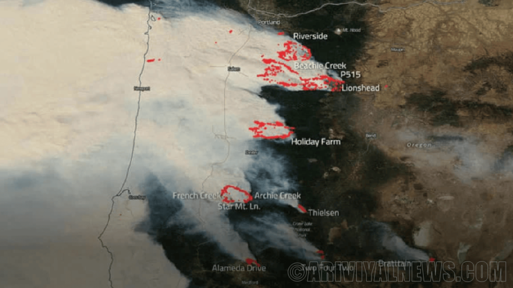 The united states are in smoke