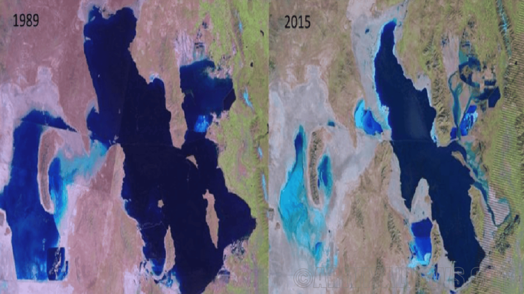 Dust from the shrinking great salt lake