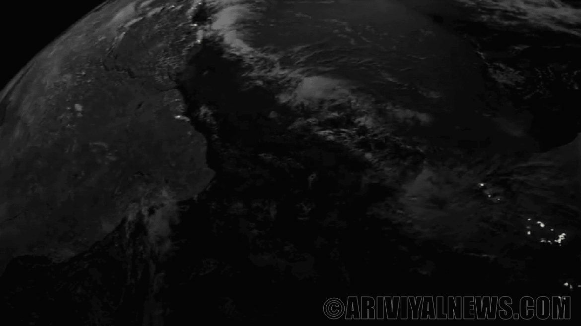 The lightning from new weather satellite The lightning from new weather satellite