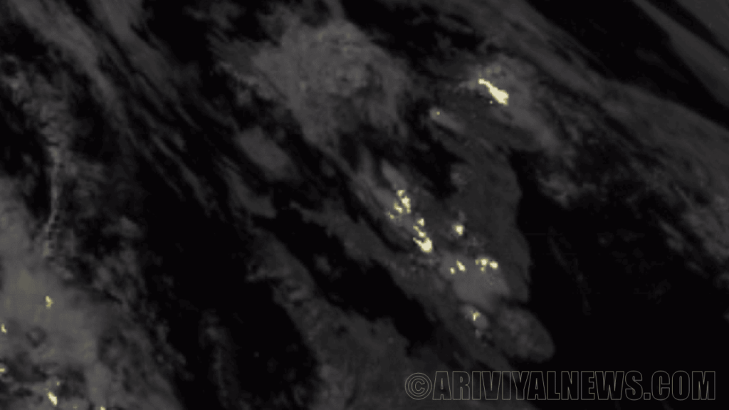 The lightning from new weather satellite