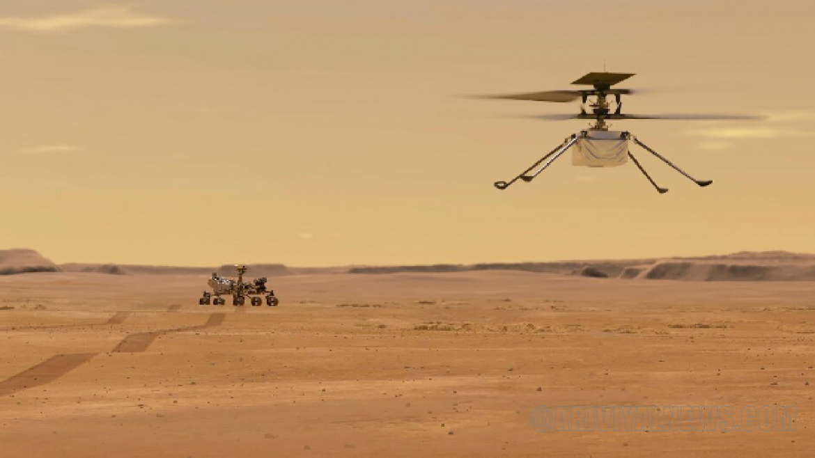 Mars helicopter take flight Mars helicopter take flight