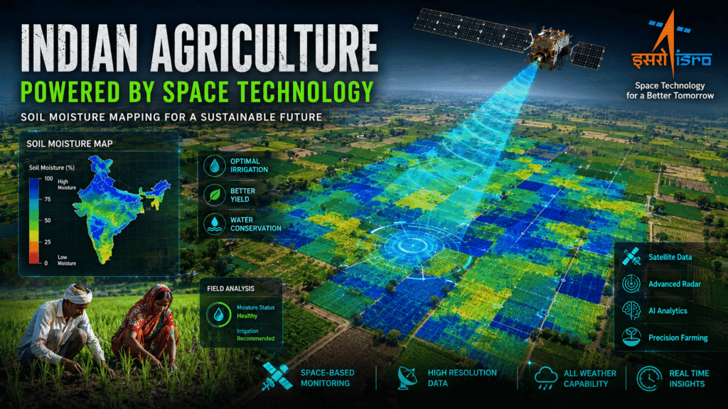 Indian agricultural fields from satellite